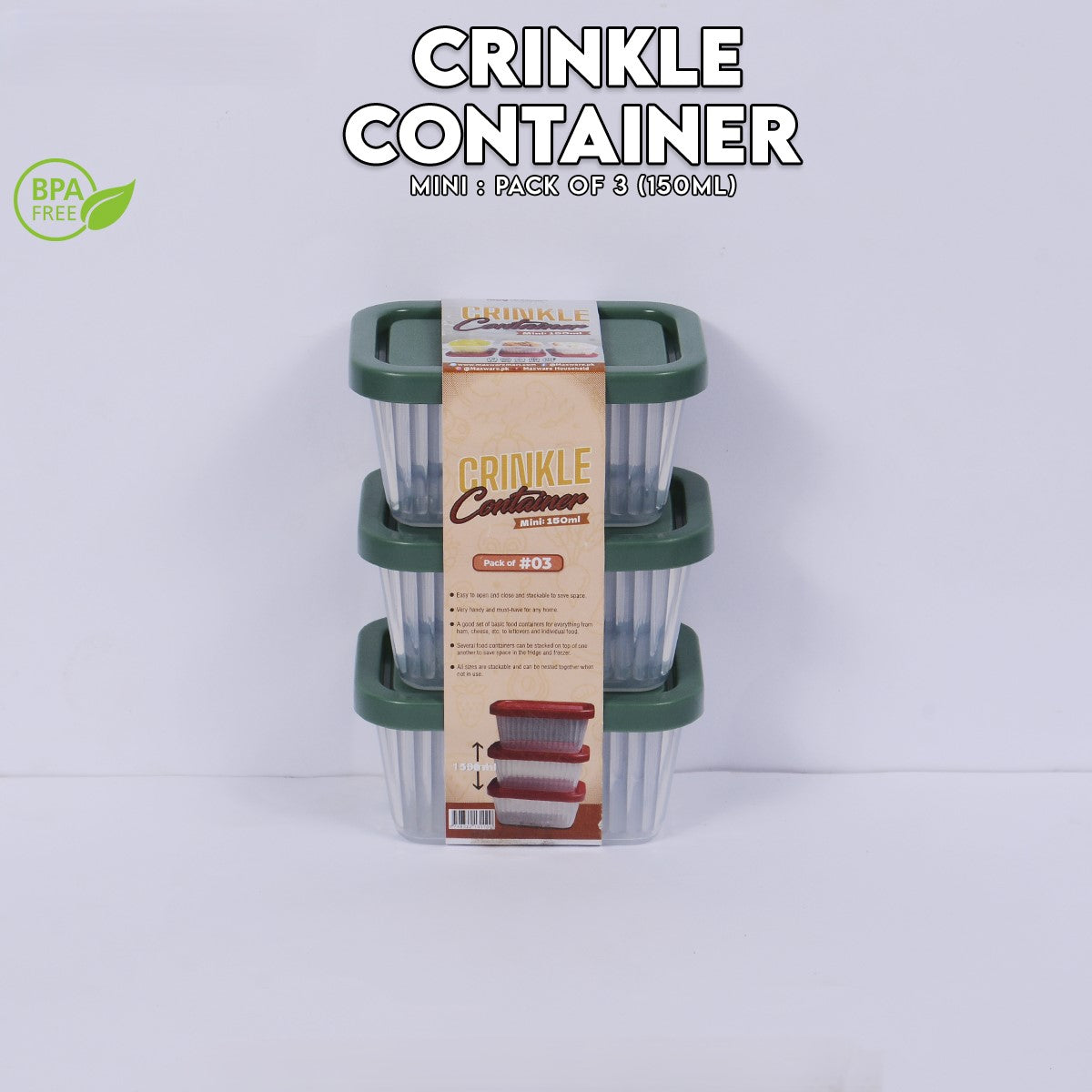 CRINKLE CONTAINER MINI