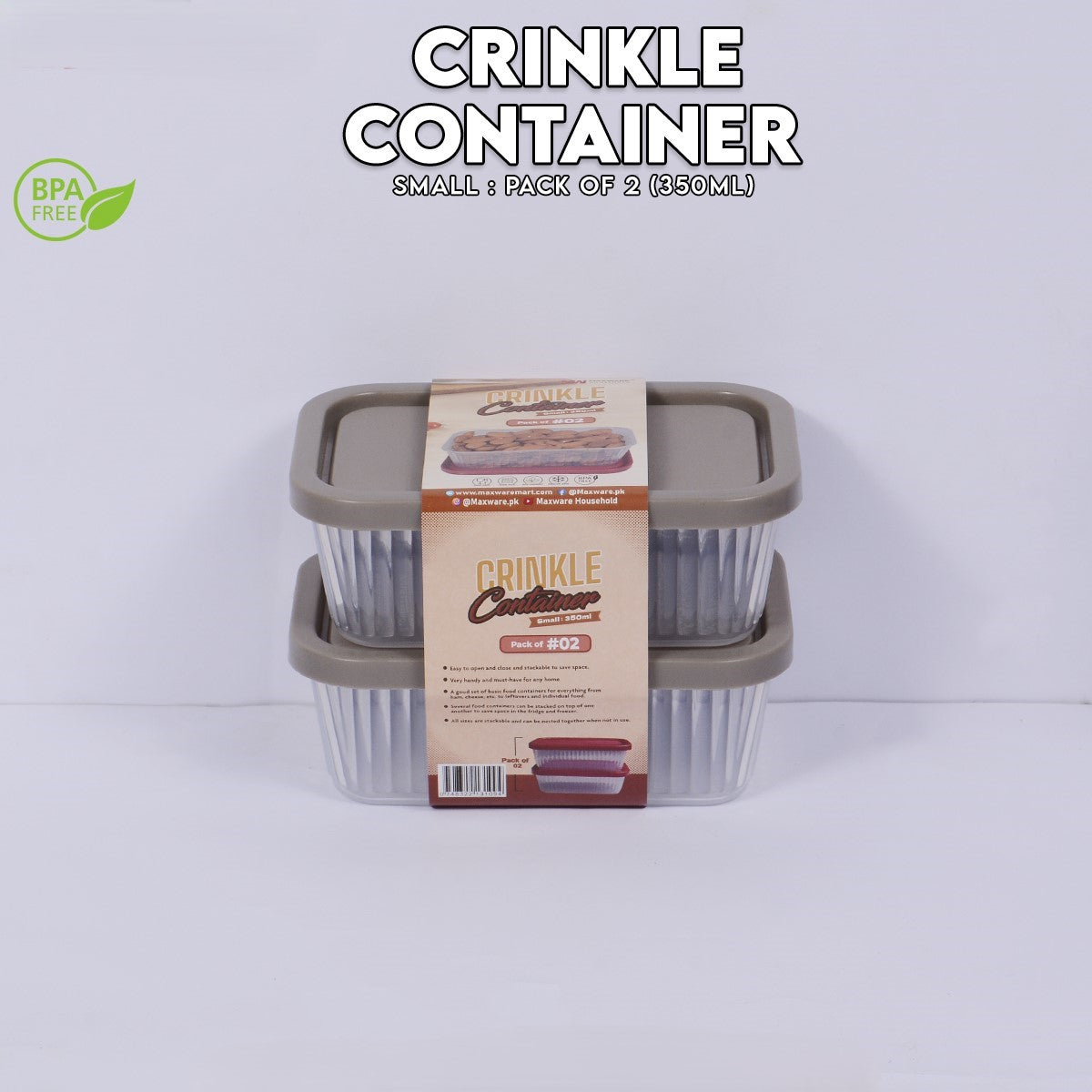 CRINKLE CONTAINER SMALL